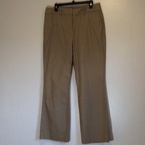Merona size 14 striped tan pants